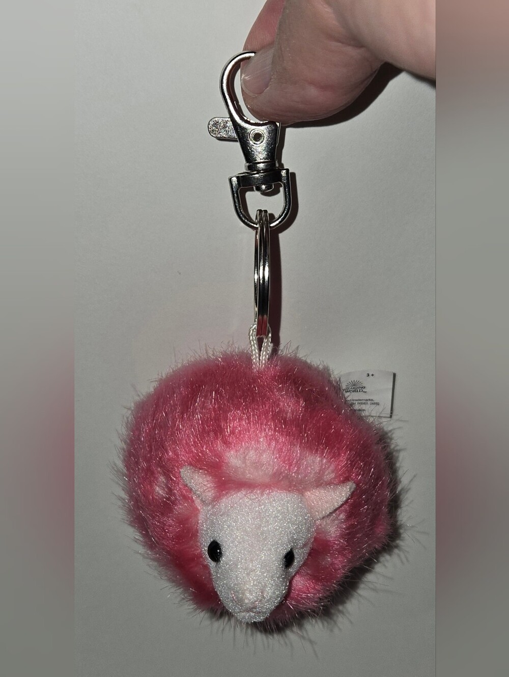 Universal Studios Wizarding World of Harry Potter Pink Pygmy Puff Plush Keyring